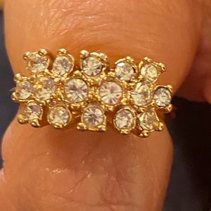 Ring  rhinestone cocktail type